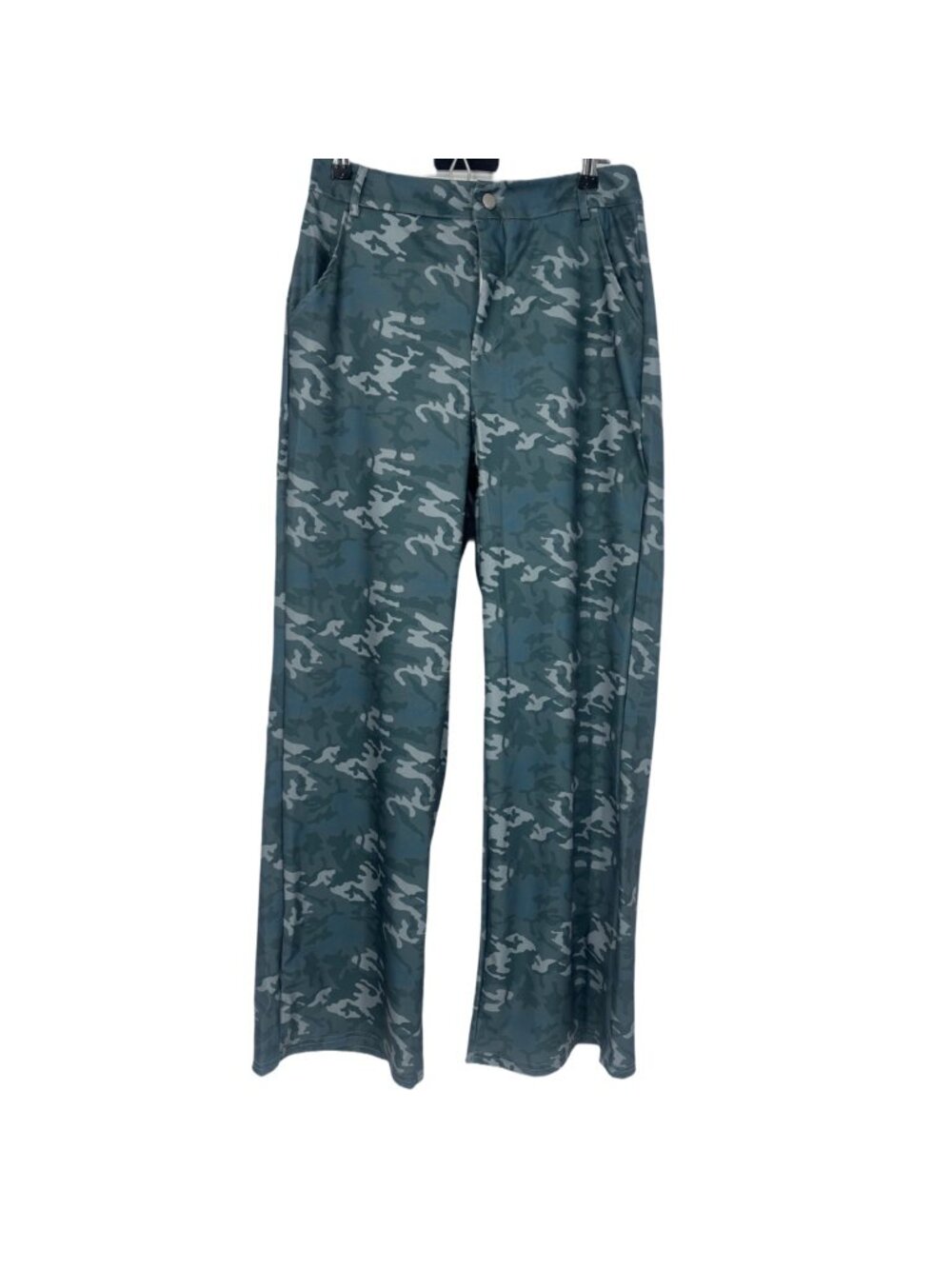 NWOT Pants Medium Green Camo Camouflage Utility Cargo Trousers Y2K Streetwear